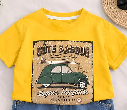 Image of Googo Gaaga Boys Printed Clothing Set | Tshirt Combo Set - Includes a stylish T-shirt and matching shorts for a complete everyday outfit.