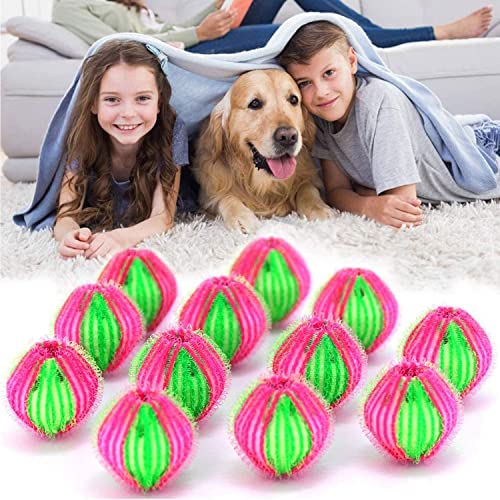 Tierhaarentferner Waschmaschine, 12 PCS Wiederverwendbare Fusselentferner, Hundehaare Entfernen,Fusselbälle Waschmaschine,Waschkugeln Fusselbälle für Entfernt Tierhaare Fussel Cover