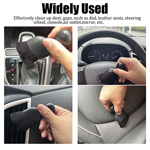 Jddry Car Detailing Brush Tool,Portable Automotive Interior Dust Brush,Car Cleaning Brushes Duster,Soft Bristles Detailing Brush,Universal Brushes For Car/Home/Office//Computer(Black,1Pc) #TOP3