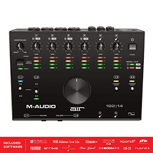 M-Audio AIR 192|14 - 8-In 4-Out USB Audio / MIDI Interface with Recording