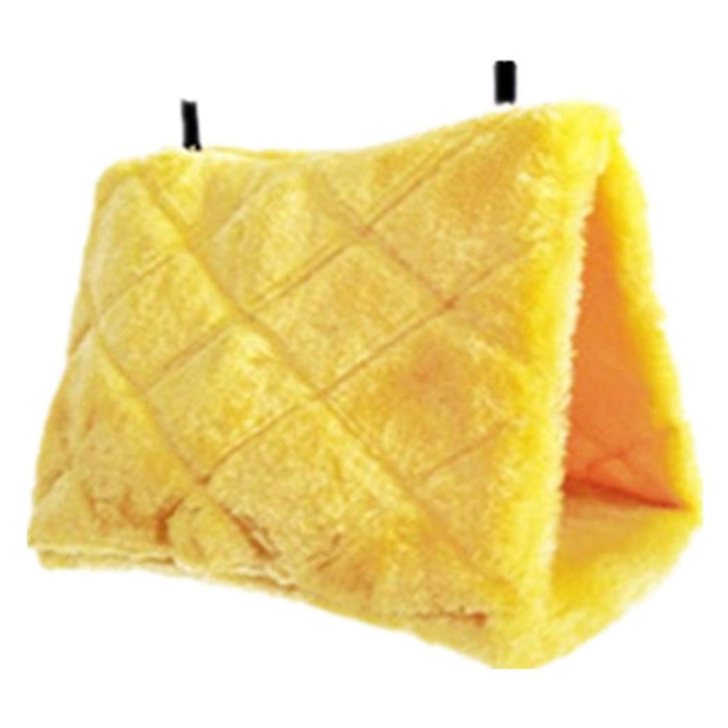 eshahuiriy Brilliant Triangle Bird Nest Flannel Pets Winter Warm Cotton Nest Pet Supplies(None S YW-S)