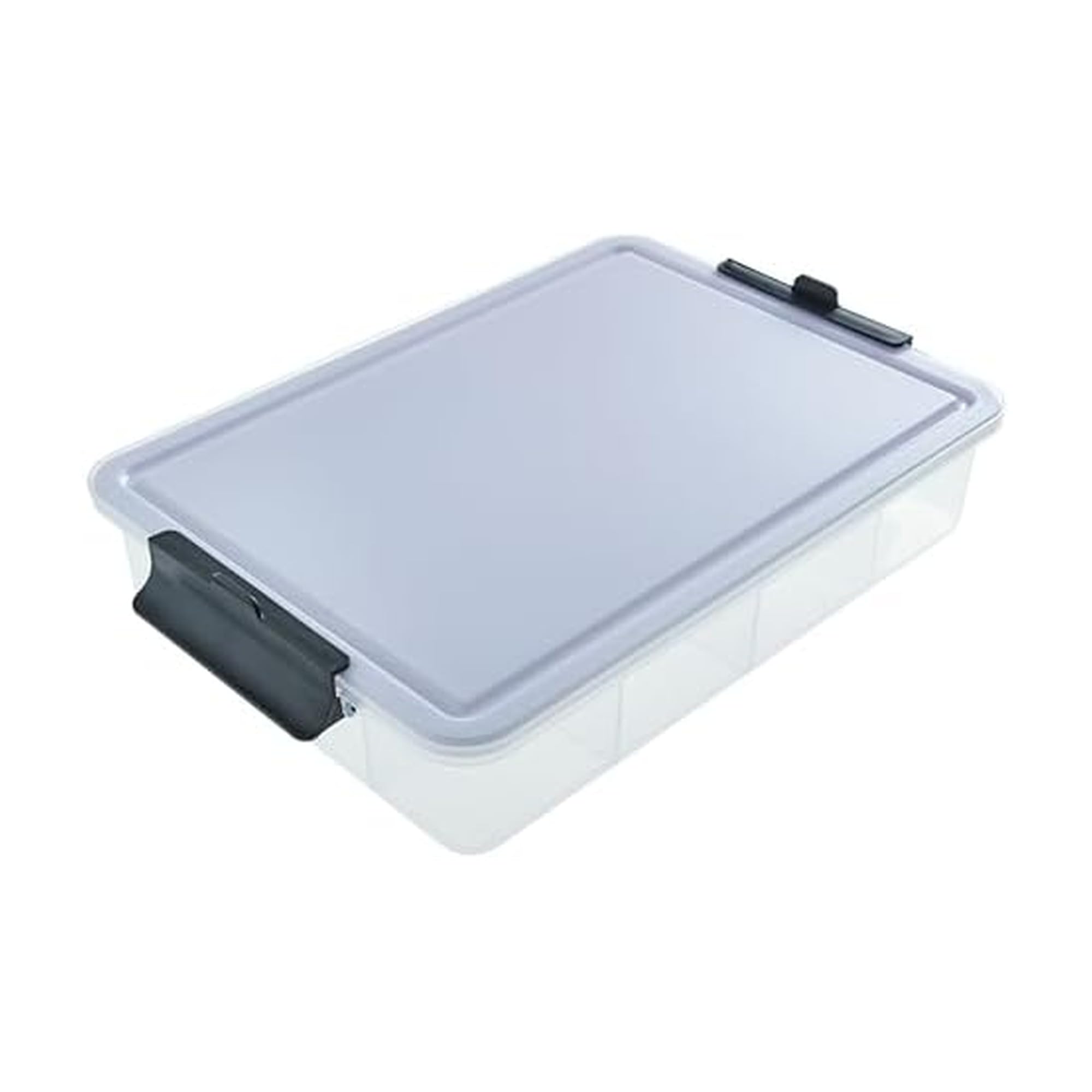 Farberware Build-a-Board Snacklebox with Locking Plastic Cutting Board Lid, Portable Charcuterie Storage with 7 Compartments