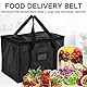 SUQ Lebensmittel Liefertasche, 40L Pizza Boxen, Große Deliveroo Tasche, Kühltasche Box, Isolierte Kühltasche, klappbare Lebensmitteltasche, für Camping BBQ Einkaufen Fischerei Familie (43x31x30cm)