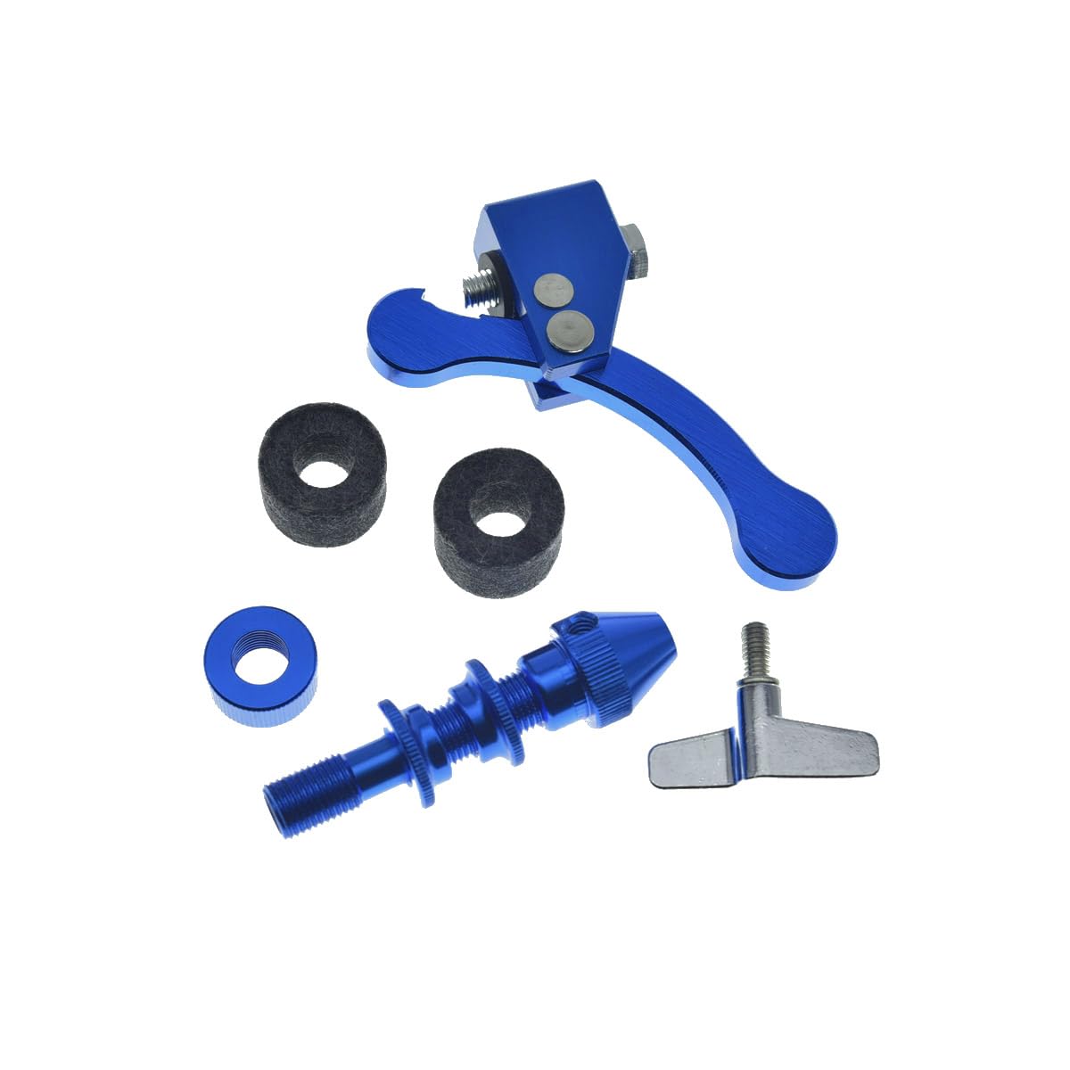 KAISH Jazz Drum Touch Drop Clutch Standard Schnellspanner Hi-Hat Kupplung für Beckenständer Blau