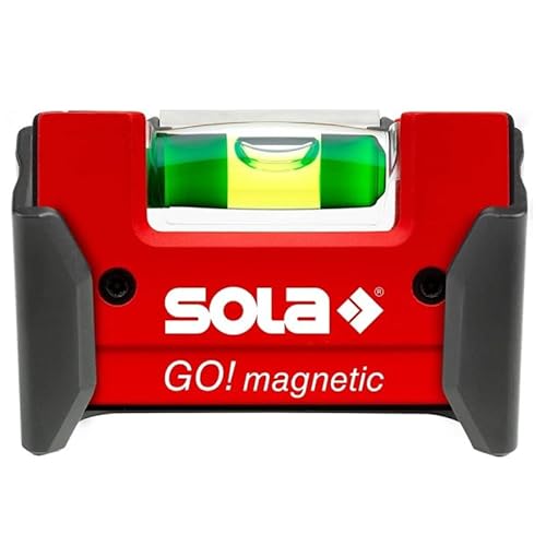 SOLA コンパクトレベル Go Magnetic Clip コンパクトミニ水準器 水平 垂直測定 750mm レッド