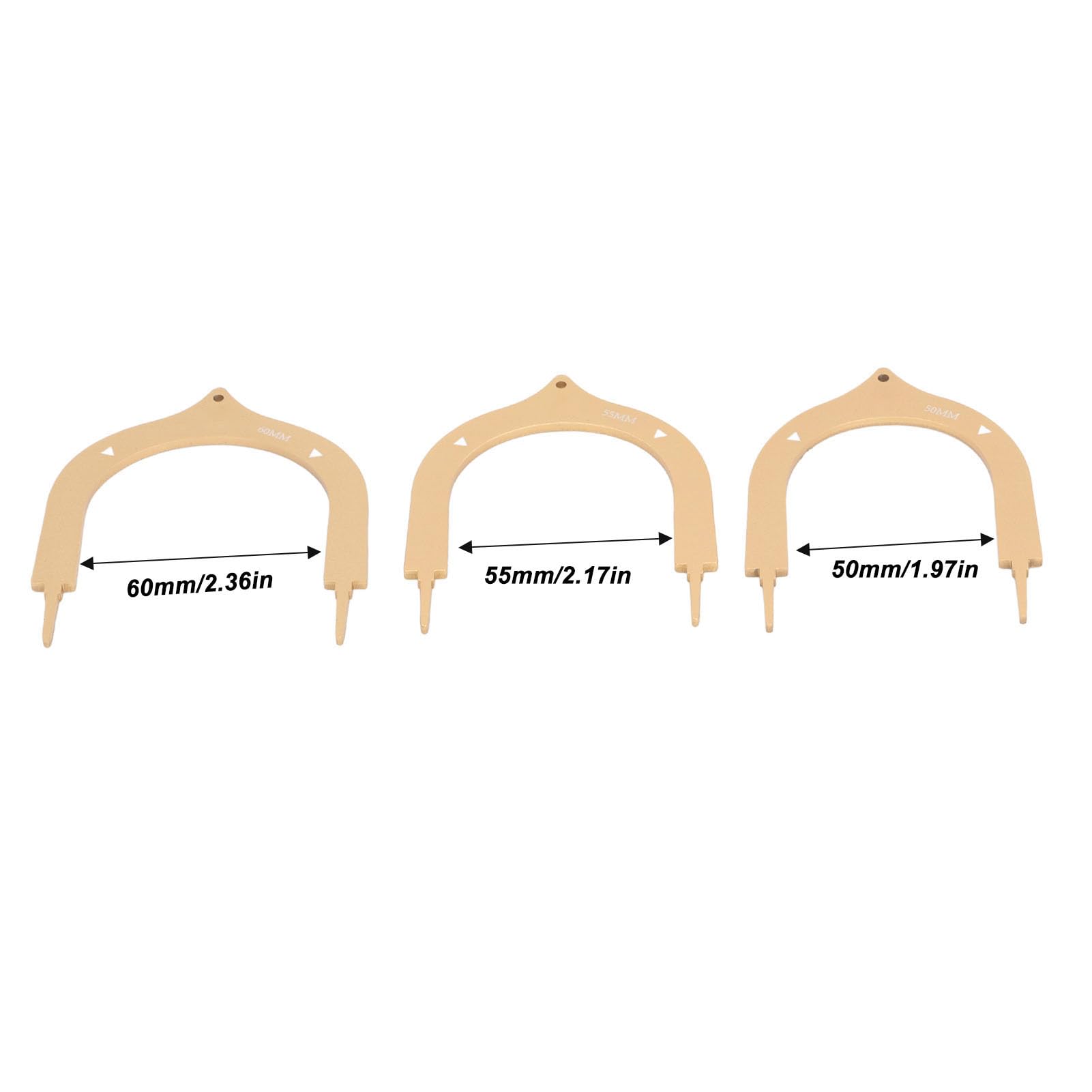 Golf Putting Gates, Improve Putting with 3 Different Sizes, Suitable for Indoor Outdoor Practice Training (Gold)