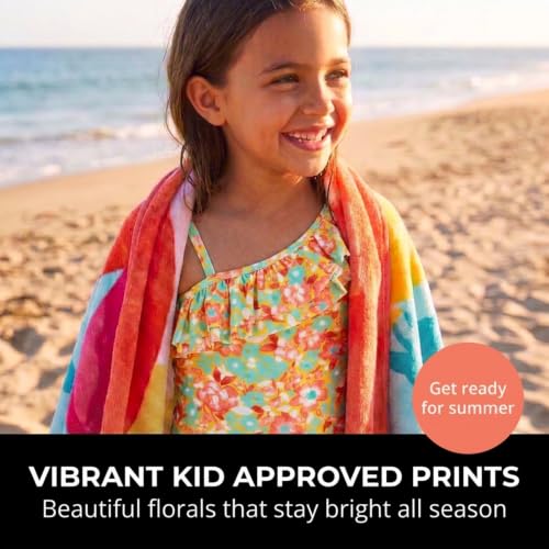 Image of Kanu Surf Girls Morgan Floral Ruffle 1-Shoulder 1-piece Swimsuit
