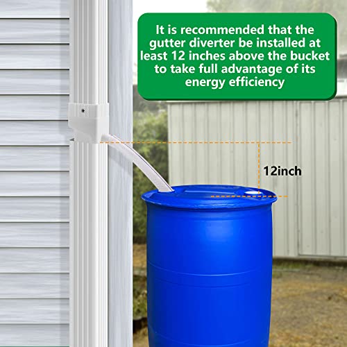 Rainwater Collection System-Rain Barrel Diverter Kit-Rainwater Collection Diverter Connector System-Raindrop Rainwater Colander Kit With 39Inch Hose For Diverting Water Fits 2X3Inch Standard Downspout #TOP5