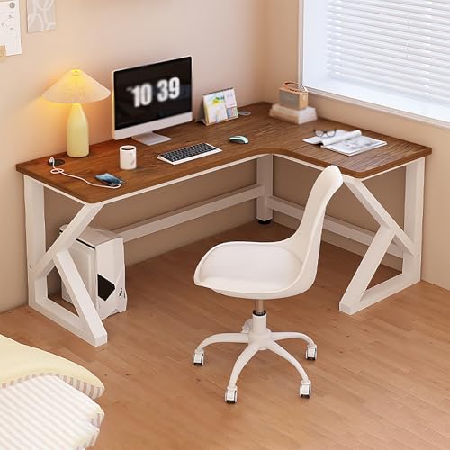 �p�\�R���f�X�N ������� L���f�X�N�R�[�i�[�ؐ� �w�K�� 1.8cm���� 120/140/160/180cm K���^�\�� �����^�C���b�h�݌v ���݂̂���J�[�{���X�`�[���r �ȃX�y�[�X �ݑ�Ζ� ���� Brown+whiteframe-right 160*8