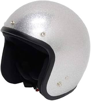 Amazon | バイクパーツセンター バイクヘルメット ジェット シルバー