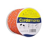 Alta visibilidad Cordamanía CMDE12CDGZ Cuerda, Naranja, 8 mm