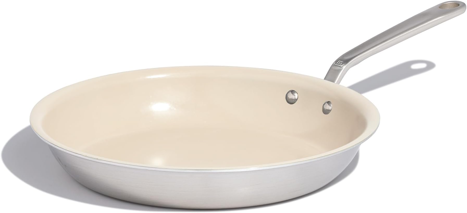 Made InCookware - 12" Nonstick Ceramic Frying Pan - 5 Ply Stainless Clad - Professional Cookware - Induction Compatible