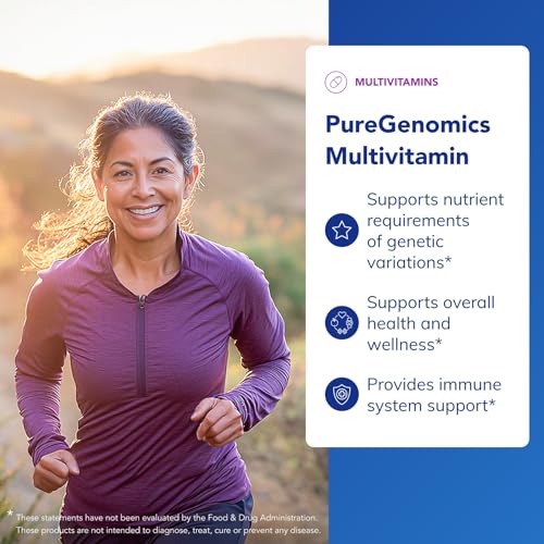 Image of Pure Encapsulations PureGenomics Multivitamin - Supplement to Support Nutrient Requirements of Common Genetic Variations* - with Vitamin A,B,C,D,E, K & Minerals - 60 Capsules