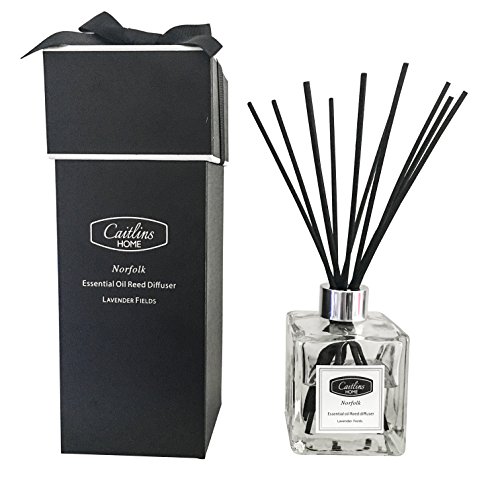 Reed Diffuser Essential Oil Lavender Vanilla Scent Natural Reed Sticks Home Fragrance Gift 4.4floz-125ml Caitlins Home