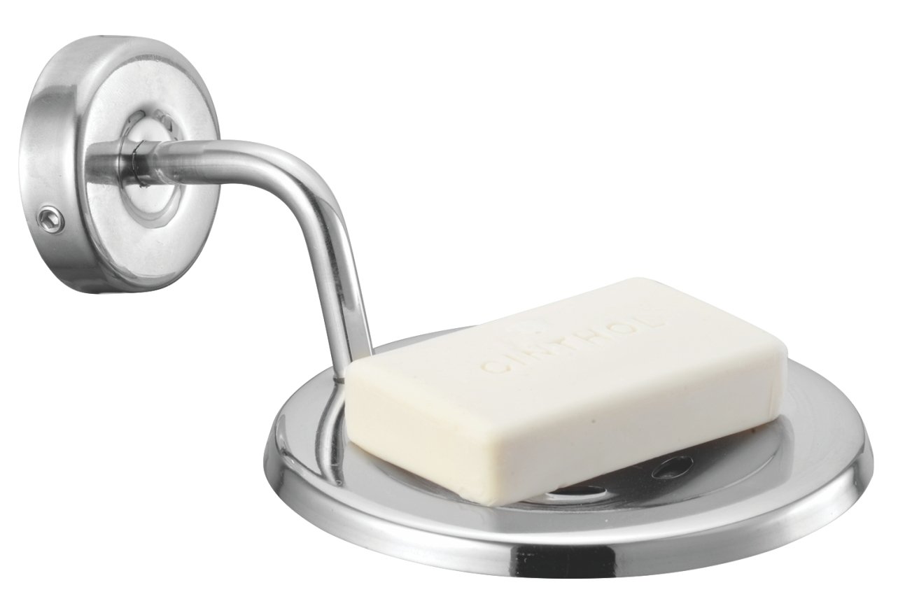Kamal Stainless Steel Soap Dish Holder Plaza | Soap Stand | for Bathroom & Wash Basin/Wall Mounted Soap Dish - Silver (Pack of 1) (B01D7DW4FU) Amazon Price History, Amazon Price Tracker