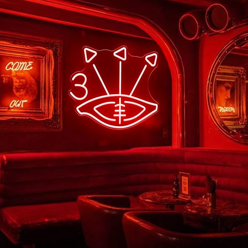 Image of Power Eye Neon Sign for Wall Decor TDE Inspired LED Sign, Hip Hop Wall Art, Red Neon Light, Music Lover Gift