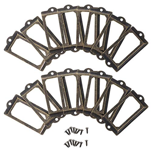 ULTECHNOVO 30 Peças de Ferro Antigo Moldura Titular Do Cartão Copo Puxar Alça Gaveta Caixa Estante P