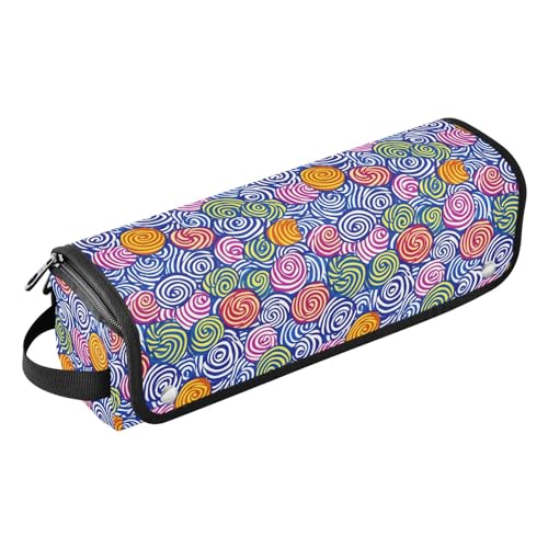 Swirl Candies Bolsa de Viaje para Herramientas de Cabello, Estera Resistente al Calor para Planchas, Rizador y Organizadora Portátil miniatura 1