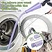 Sealegend 2 Pack Dryer Vent Cleaner Kit Vacuum Hose Attachment, Dryer Lint Cleaner Kit Lint Remover Tools Hoses with Adapter (Purple)