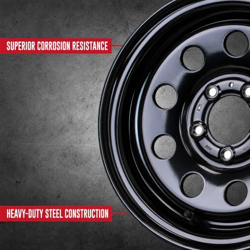 Image of eCustomrim 2-Pack Trailer Wheel 15X5 15 Inch 5 Lug On 4.5 Black Modular Rim