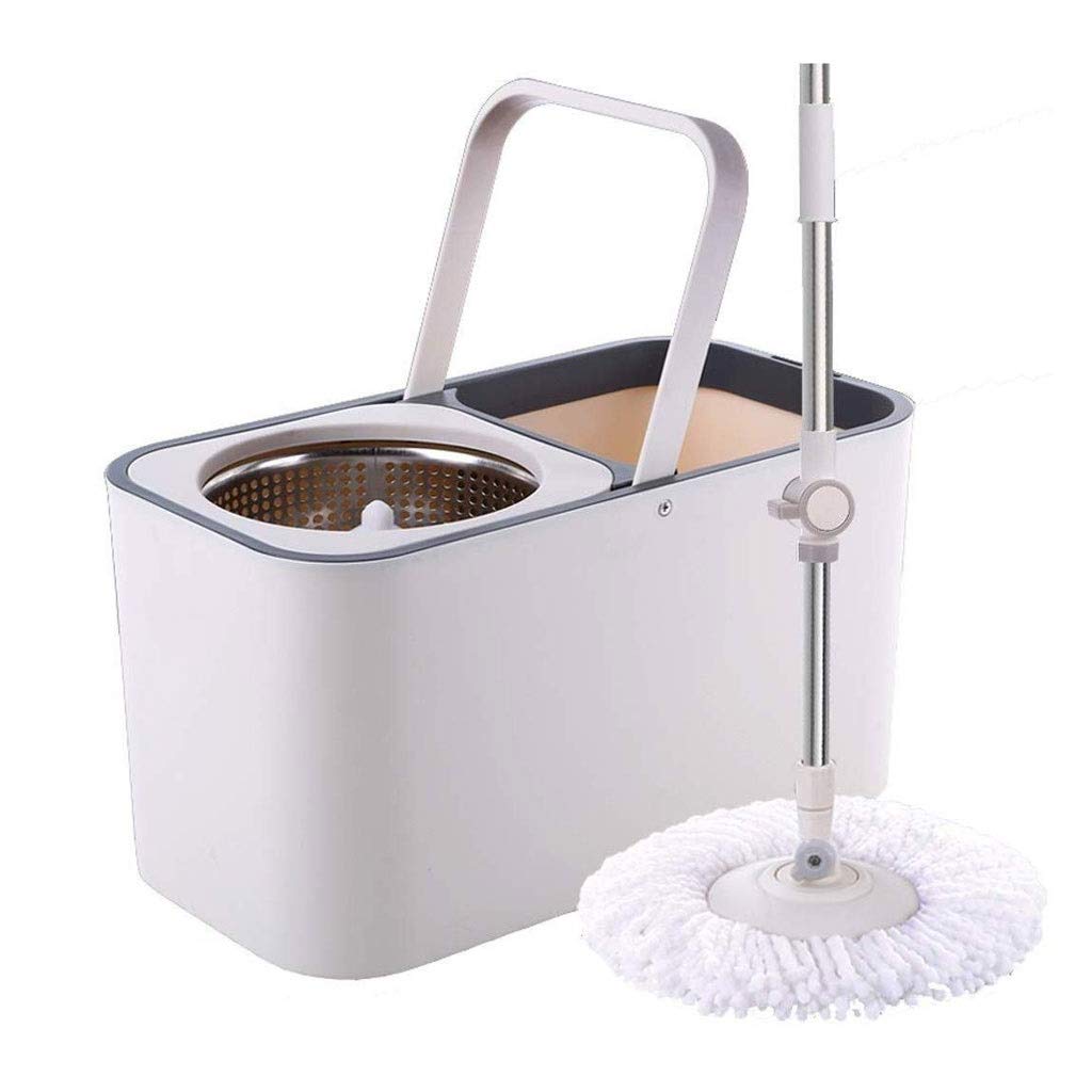 rotary mop, Mop, and Bucket with 2 Pads Microfiber Floor Cleaning Simply Rotating Mops
