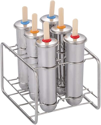 Miniatura 1 de Joyeee - Molde para paletas de acero inoxidable bandeja para helados moldes para helados moldes para helados cacesícula molde para paletas de