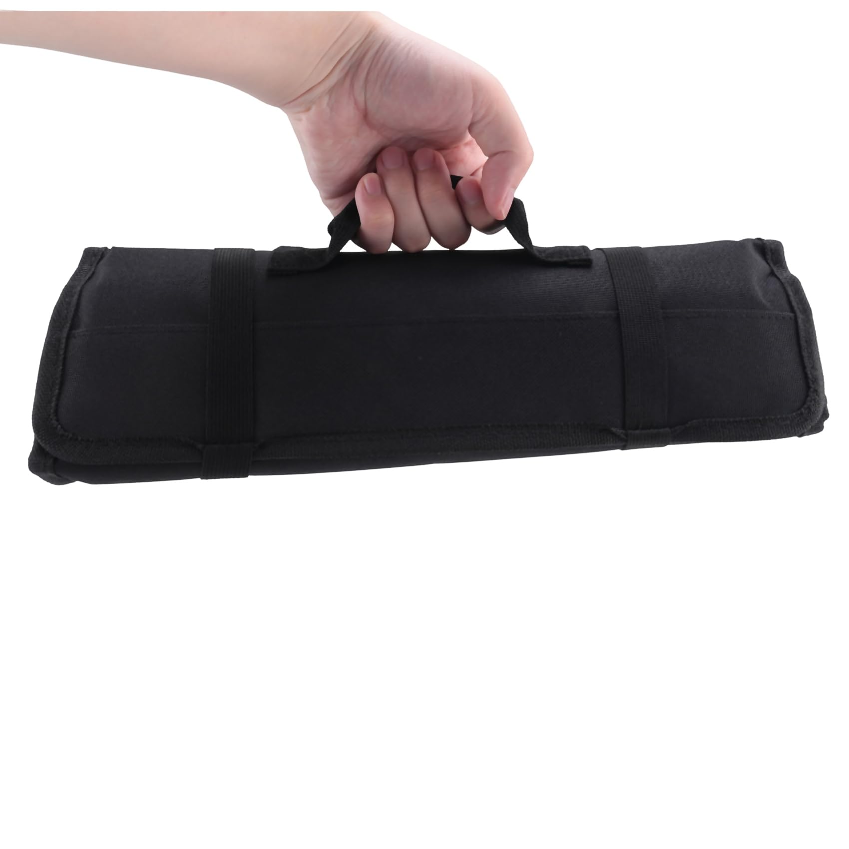 Borsa per coltelli in rotolo per contenere fino a 22 coltelli, colore: nero
