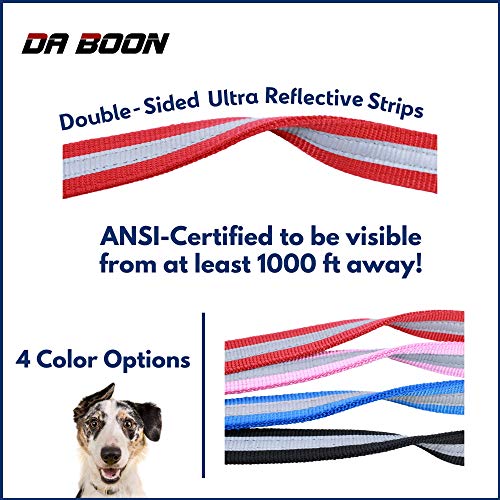 Da Boon Ultra Reflective Double-Sided Dog Leash (Blue) - Image 4