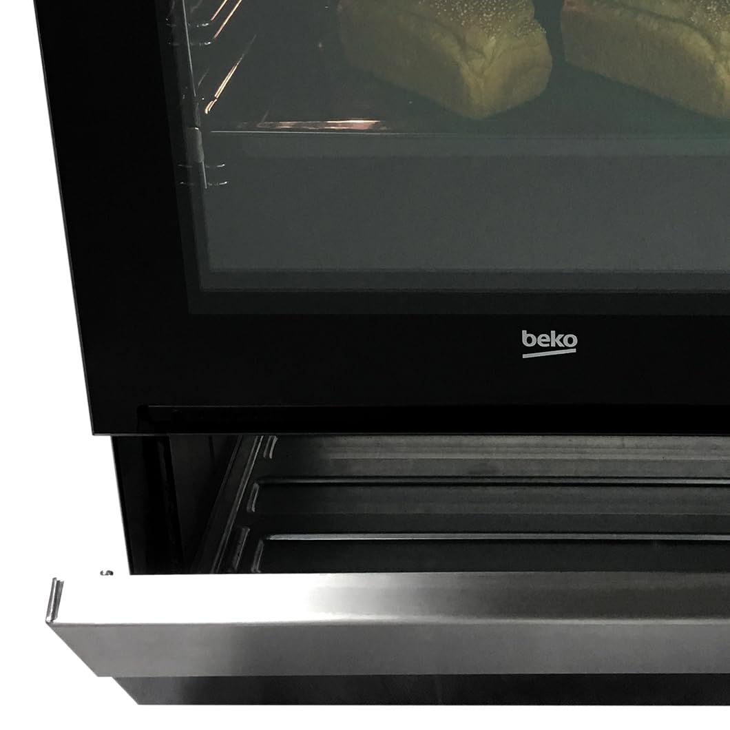 BEKO - Cuisinière gaz - FSG52000DWC - Blanche - 60P x 50l x 85H centimètres