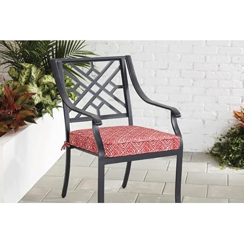 Red Hadrian Tile Replacement Cushion 20 X 20 X 4 In (Set Of 2 Shipped In Re-Sealable Vacuum Storage Bag) For Outdoor Patio Furniture #TOP1