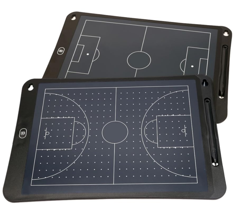 Tablica taktyki piłkarskiej, Elektroniczna tablica treningowa do koszykówki/piłki nożnej, sprzęt pomocniczy do treningu, taktyczny tablet do rysowania, prezenty, 15 cali(Basketball)