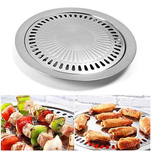 Sartén para barbacoa coreana de acero inoxidable 11.81 in miniatura 4