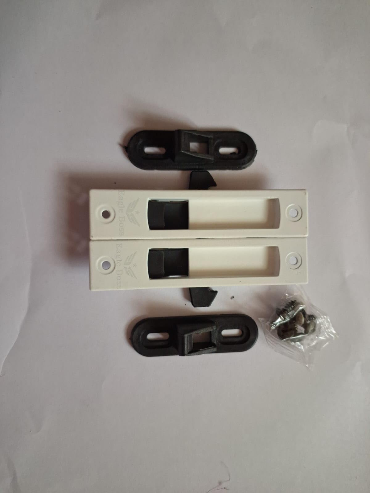 generic Arka Aluminium Sliding Window Concealed Lock | Metal Body | Pack of 1 Pair (White)-picture-12