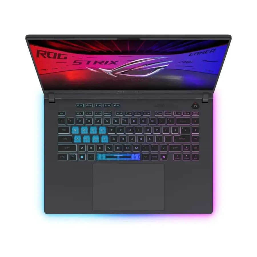 Image of ASUS 2025 ROG Strix G16 16 inch WUXGA 165Hz IPS Laptop 16-Core Intel Core i7-14650HX NVIDIA GeForce RTX 5060 64GB DDR5 4TB SSD USB-C WiFi BE RJ-45 BT Webcam HDMI2.1 RGB Backlit KB Windows 11 Home