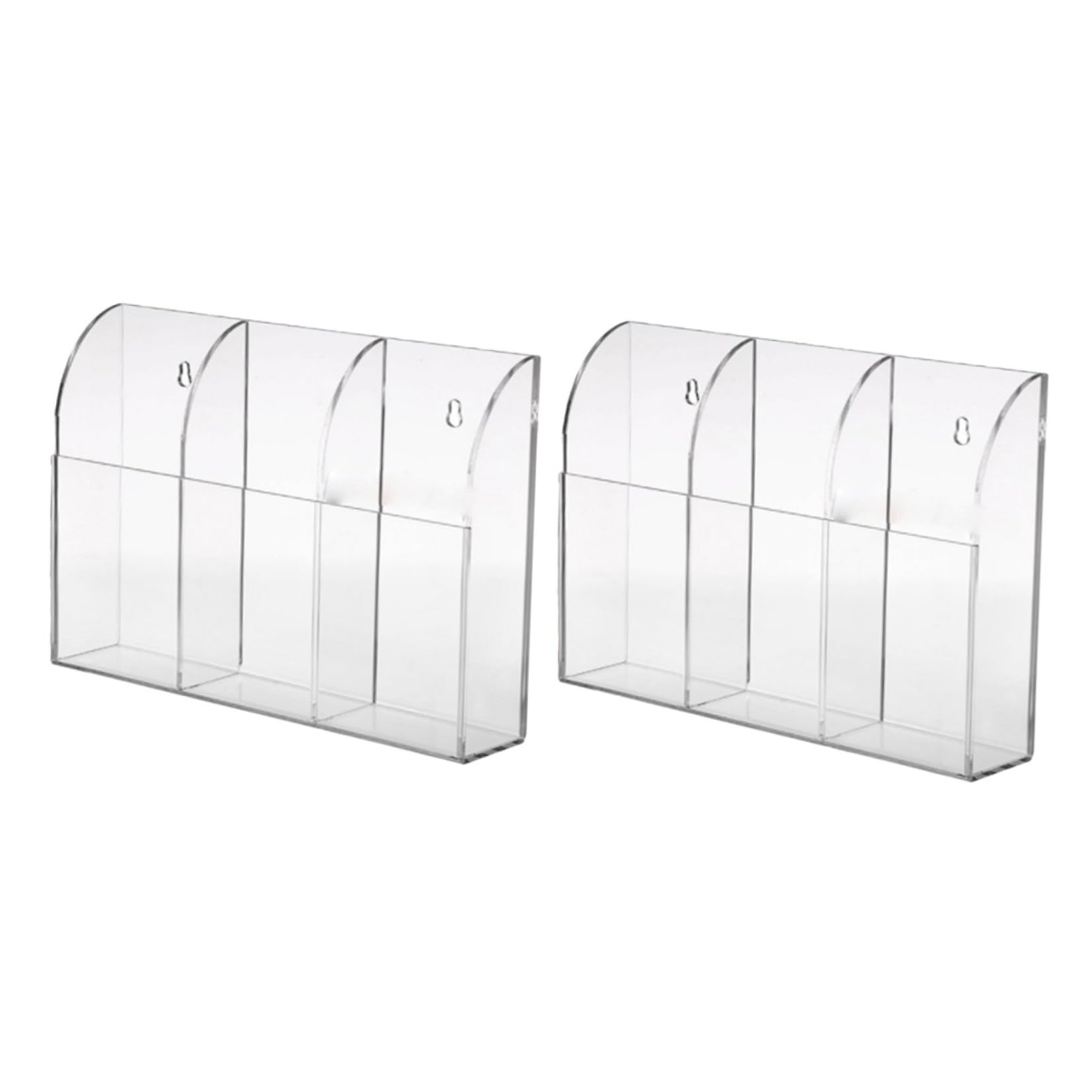 ABOOFAN Soporte De Control Remoto 2 Pcs Estante De Almacenamiento Tv Organizador De Llaves Acrílico Transparente