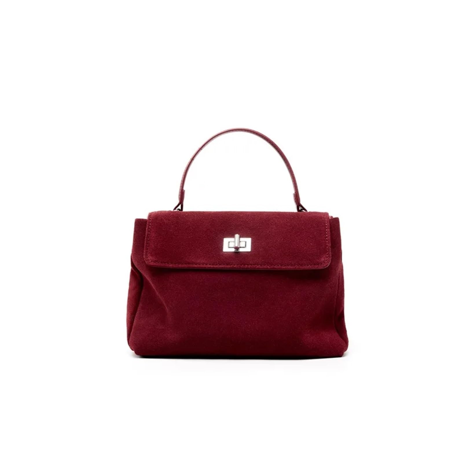 Crossbody Bag Compatible For Women Single-Shoulder Genuine Leather Wine red