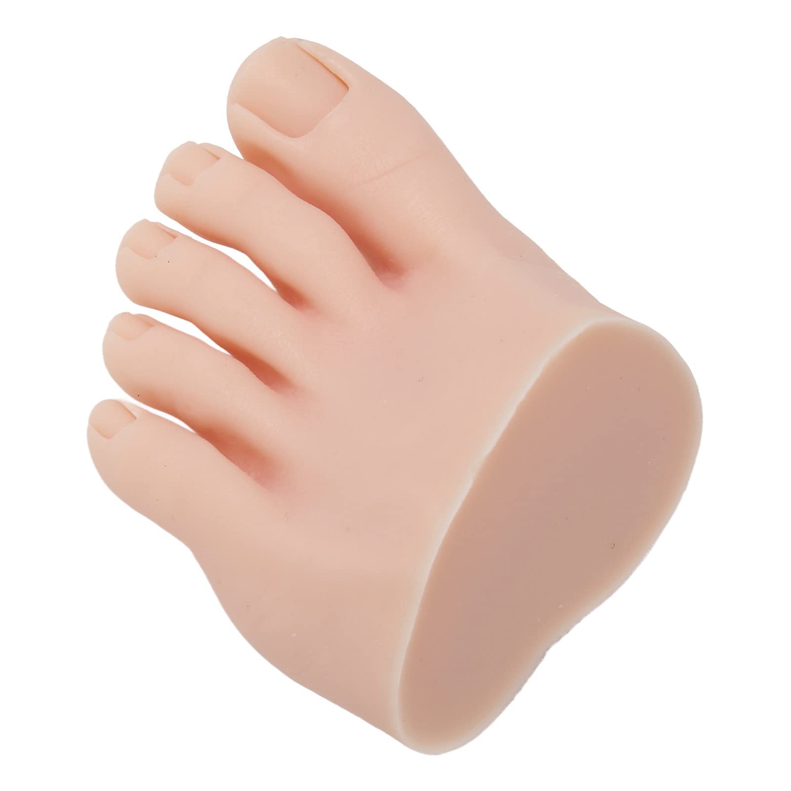 Pratica Modello di Piede Finto, Flessibile Morbido Silicone Piede per Pratica Piede per Allenamento Pratica per Unghie, Manichino Mezzo Piede per Esposizione di Allenamento