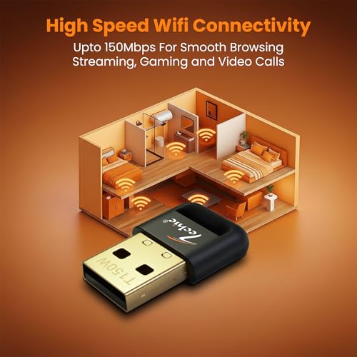Image of Techie USB WiFi Adapter 150Mbps Nano WiFi Dongle for PC Laptop Desktop