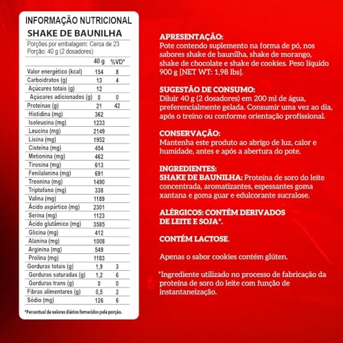 Integralmédica My Whey - 900G Shake De Baunilha - Integralmédica