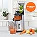 Omega Wide Mouth Juicer Compact Vertical Cold Press Vegetable and Fruit Juice Extractor with 3-Inch Hopper 2-Speed Slow Juicing with Space Saving Design, 120-Watts, Black
