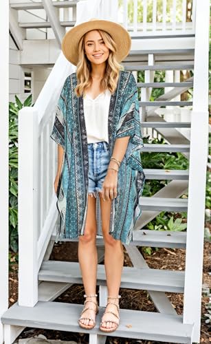 Image of Swimsuit Coverups for Women Sarong Beach Bikini Wrap Sheer Short Skirt Chiffon Scarf for Swimwear