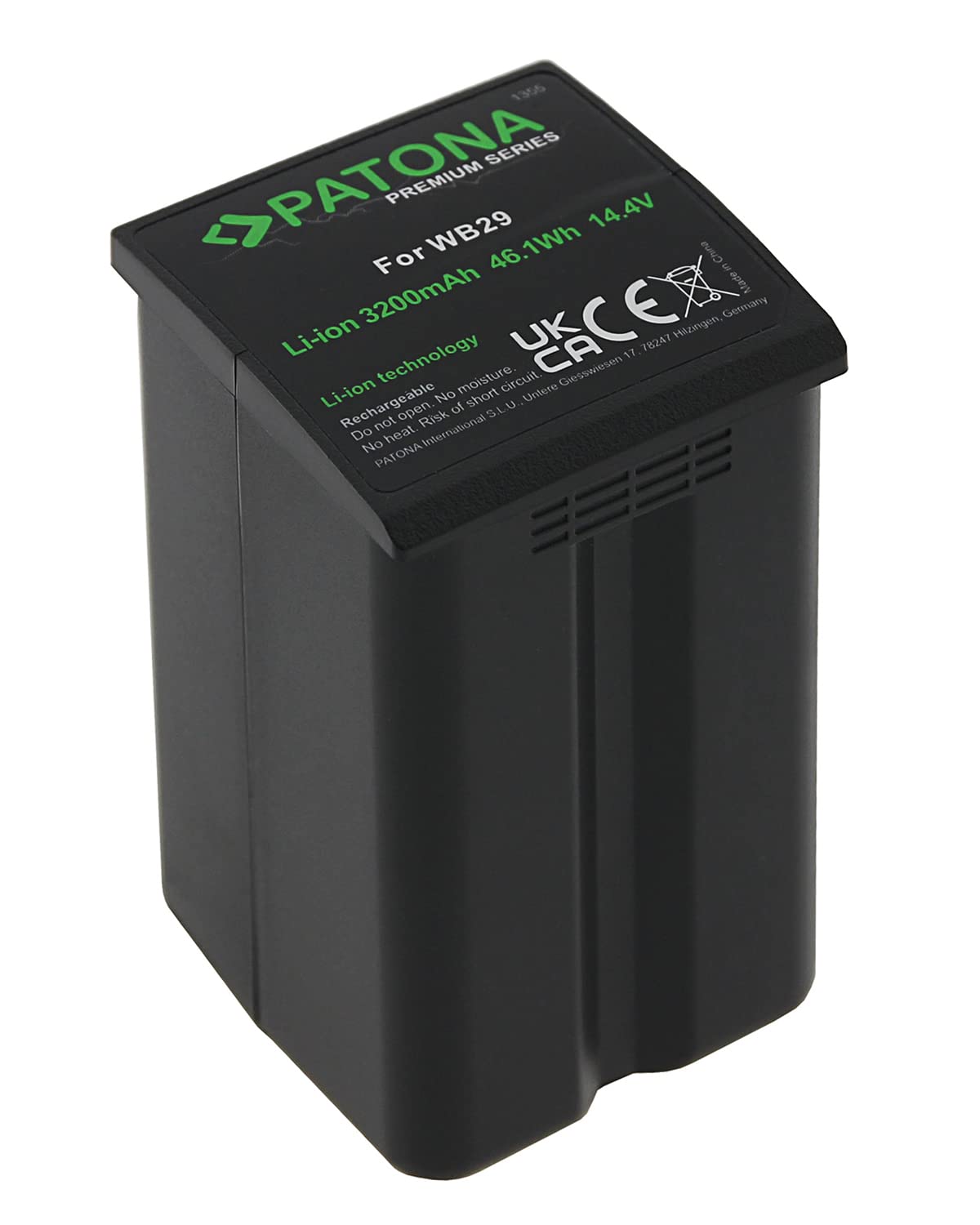 PATONA WB29 Akku 3200mAh – Ersatz für Godox WB29 / WB29A / WB29B – für Godox AD200 und AD200Pro Pocket-Blitz – mit LG-Zellen, Reserve für das Shooting