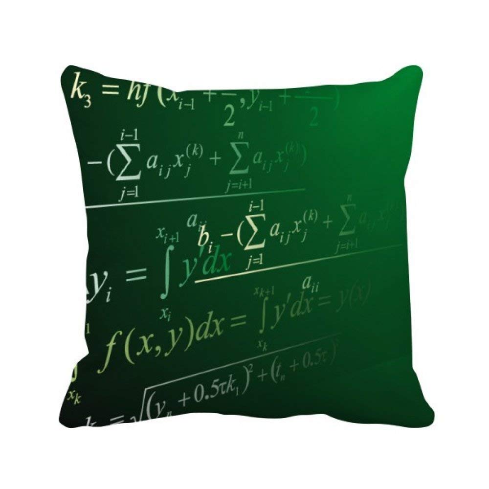 Coussin de formule mathématique, un cadeau multicolore original pour salon