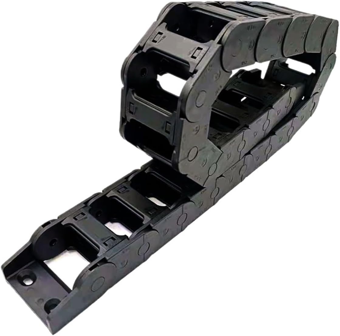 Transmission Chain of Power 1 Meter 25x50mm Wire Carrier Cable Drag Chain Protection Towline Bridge Open On Both Sides with End Joints Transmission Chain of Power(R175)