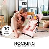 Kinderkraft Mimi Baby Bouncer from Birth, Bouncer Chair for Babies Newborn 0-9 kg, Toy bar, Adjustable seat, Soft Material, Scandinavian Design, Non-Slip Elements, Gray - Image 3