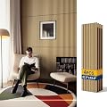 Reverbeon 4PCS Acoustic Wood Slat Wall Panels, 47.2" x 12.8" Soundproof Panels for Walls, Sound Absorbing Panels for Interior Decor and Room Acoustic Treatment