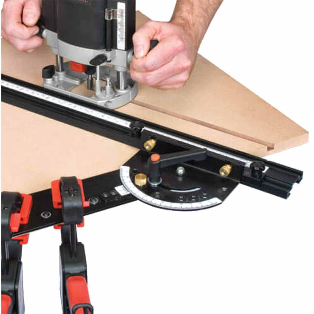Trend Guía de ángulo ajustable 36" para router y sierra circular | Ajusta ángulos con precisión y asegura cortes rectos en router y sierra circular, 36 pulgadas