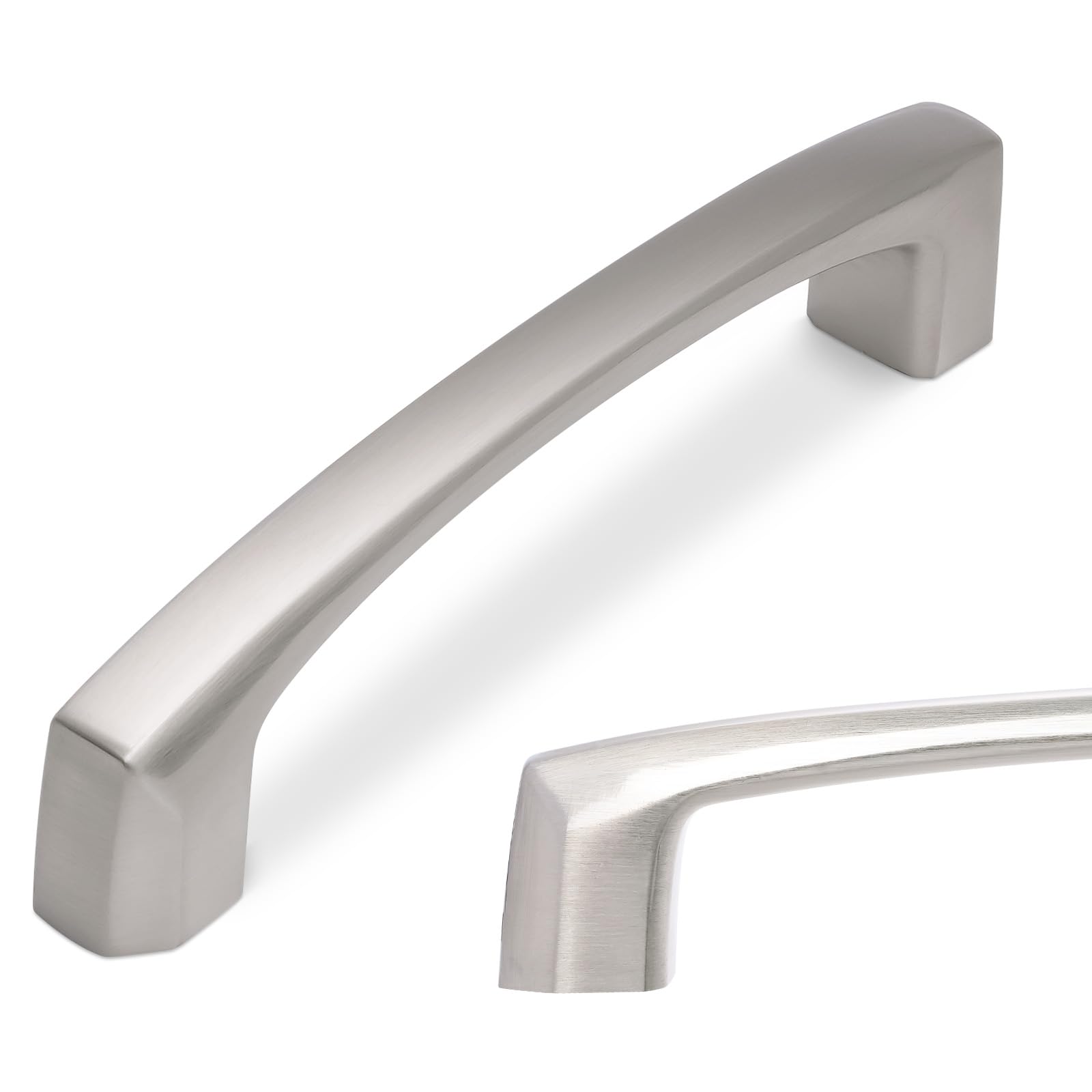 10 Pack 5 Inch Kitchen Cabinet Handles Brushed Satin Nickel Cabinet Pulls Silver Drawer Pulls Zinc Alloy Kitchen Hardware — Amazon image 18