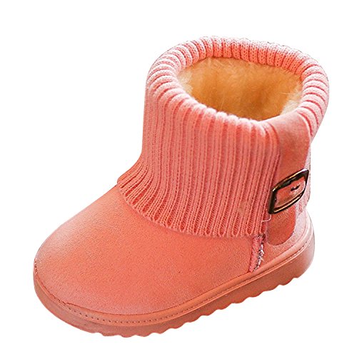 Evelin LEE Baby Boys Girls Winter Warm Snow Boots Fur Shoes (Toddler/little kids 2-6Y)