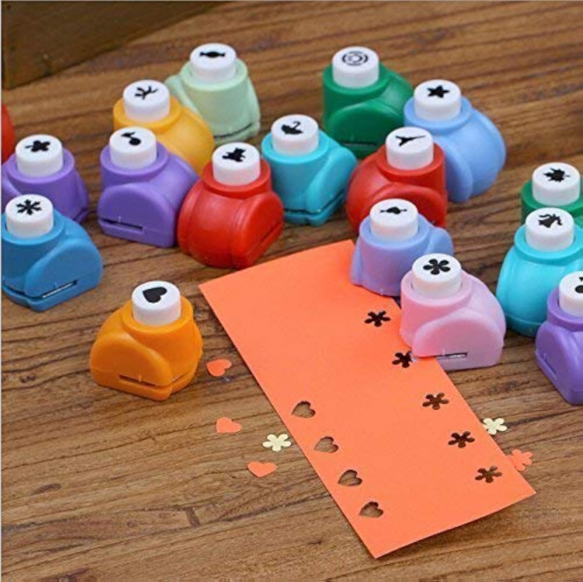 4 Pcs Assorted Shapes Paper Punches Set